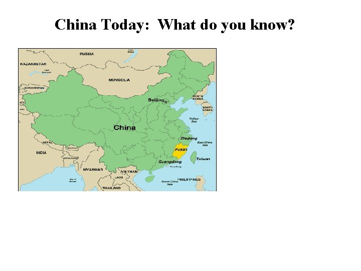 China Today: What do you know? 