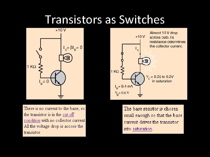 Transistors as Switches 