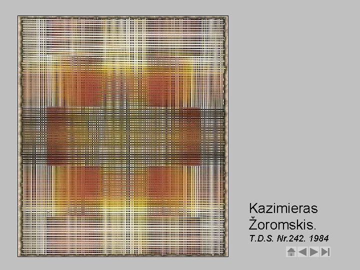 Kazimieras Žoromskis. T. D. S. Nr. 242. 1984 