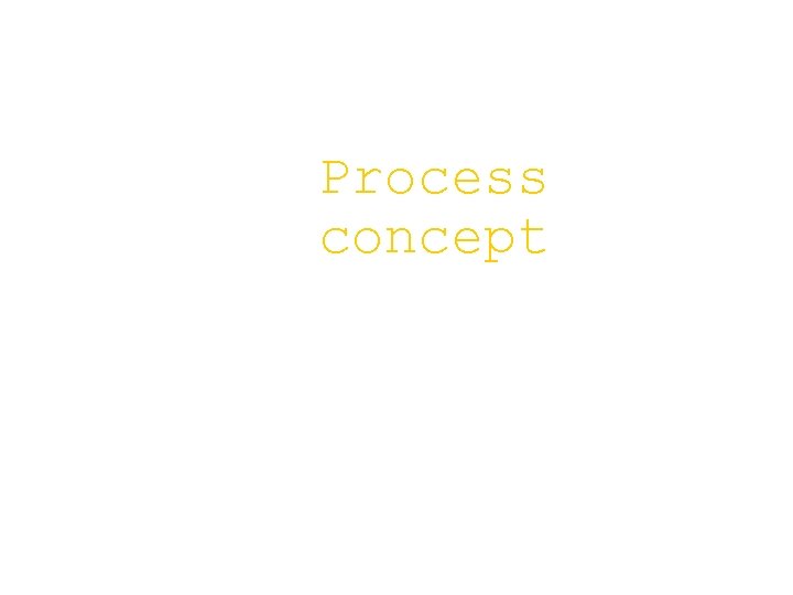 Process concept 