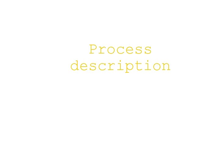 Process description 