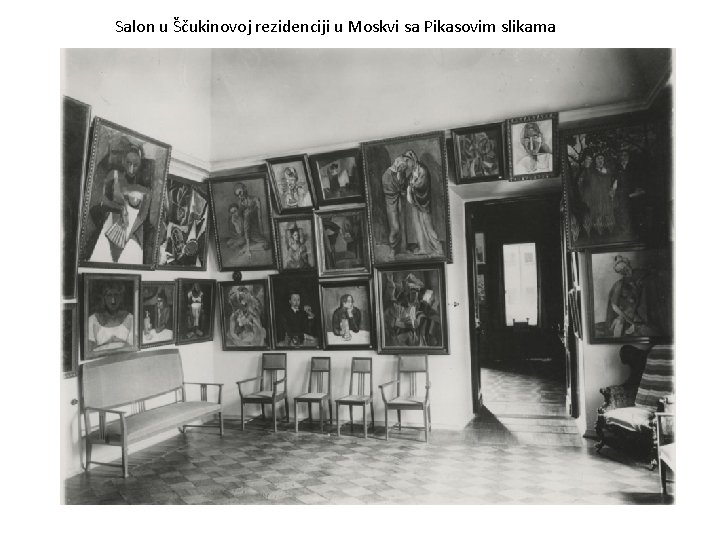 Salon u Ščukinovoj rezidenciji u Moskvi sa Pikasovim slikama 