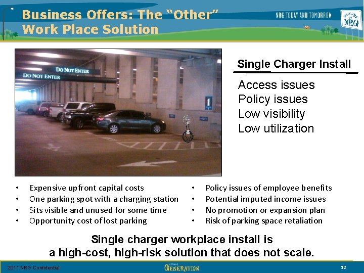 Business Offers: The “Other” Work Place Solution Single Charger Install Access issues Policy issues