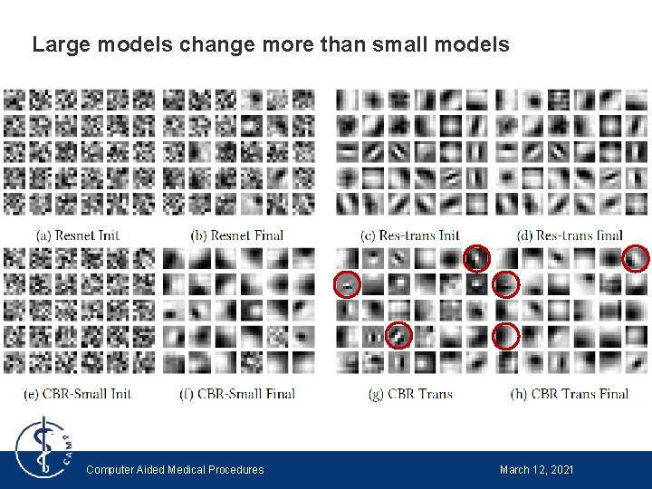 Large models change more than small models Computer Aided Medical Procedures March 12, 2021