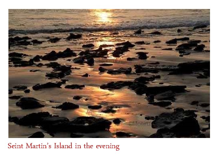 Seint Martin’s Island in the evening 