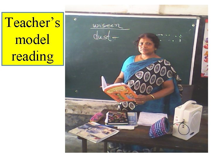 Teacher’s model reading 