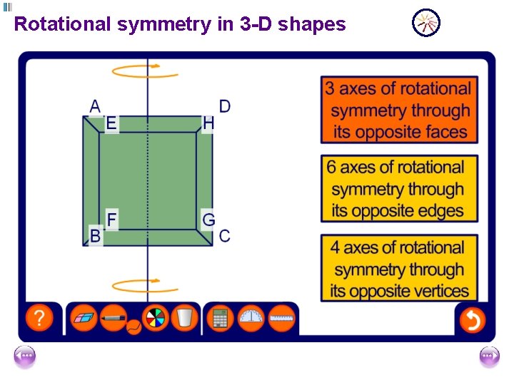 Rotational symmetry in 3 -D shapes 