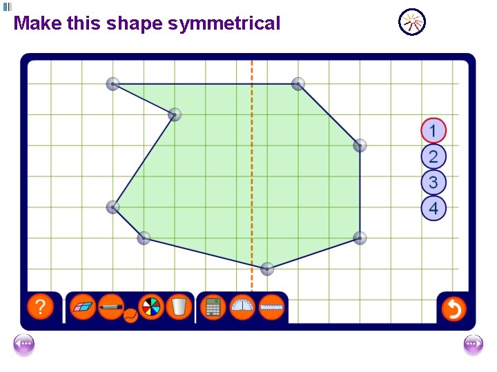Make this shape symmetrical 