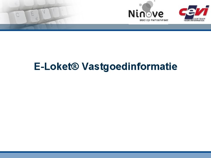 E-Loket® Vastgoedinformatie 