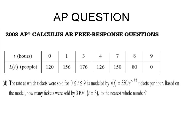 AP QUESTION 