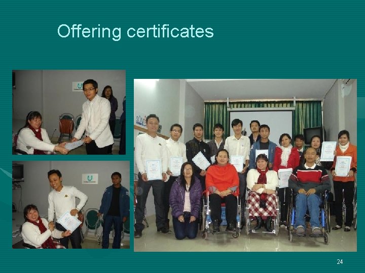 Offering certificates 24 