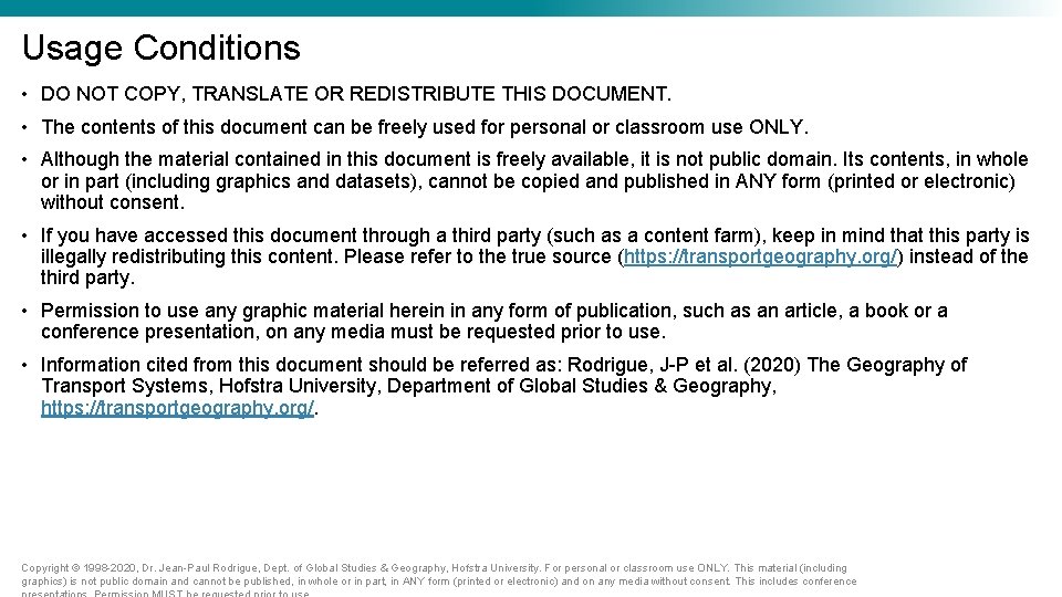 Usage Conditions • DO NOT COPY, TRANSLATE OR REDISTRIBUTE THIS DOCUMENT. • The contents Usage Conditions • DO NOT COPY, TRANSLATE OR REDISTRIBUTE THIS DOCUMENT. • The contents