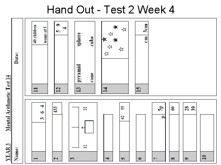 Hand Out - Test 2 Week 4 