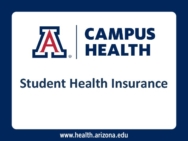 Student Health Insurance 