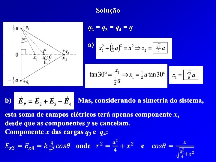 Solução q 2 = q 3 = q 4 = q a) 