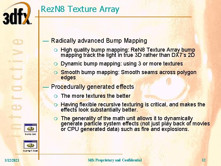 Rez. N 8 Texture Array — Radically advanced Bump Mapping m High quality bump
