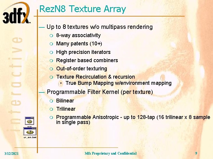 Rez. N 8 Texture Array — Up to 8 textures w/o multipass rendering m