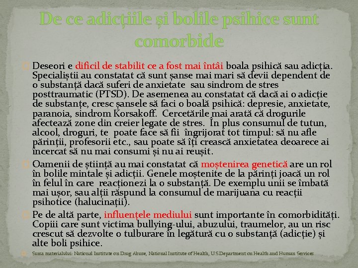 De ce adicțiile și bolile psihice sunt comorbide � Deseori e dificil de stabilit