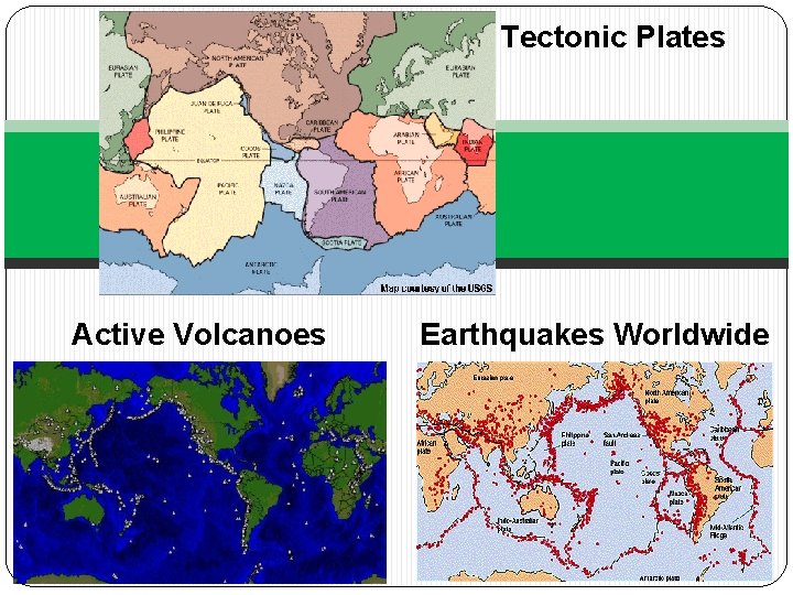 Tectonic Plates Active Volcanoes Earthquakes Worldwide 