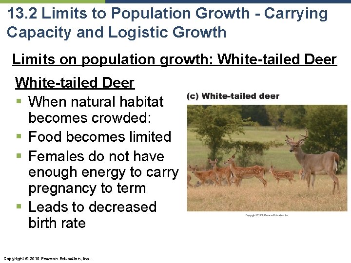 13. 2 Limits to Population Growth - Carrying Capacity and Logistic Growth Limits on