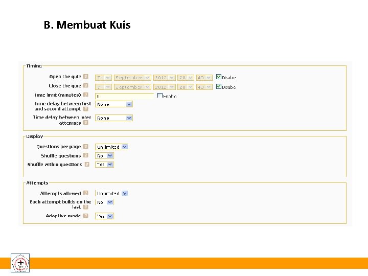 B. Membuat Kuis 