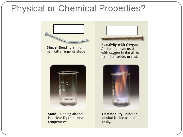 Physical or Chemical Properties? 