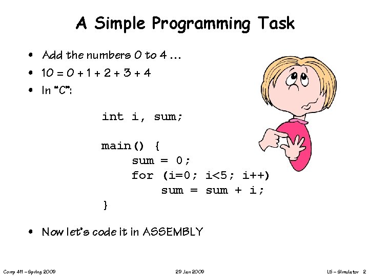Assembly Sum Example Adventures in Assembly Land What is an Assembler