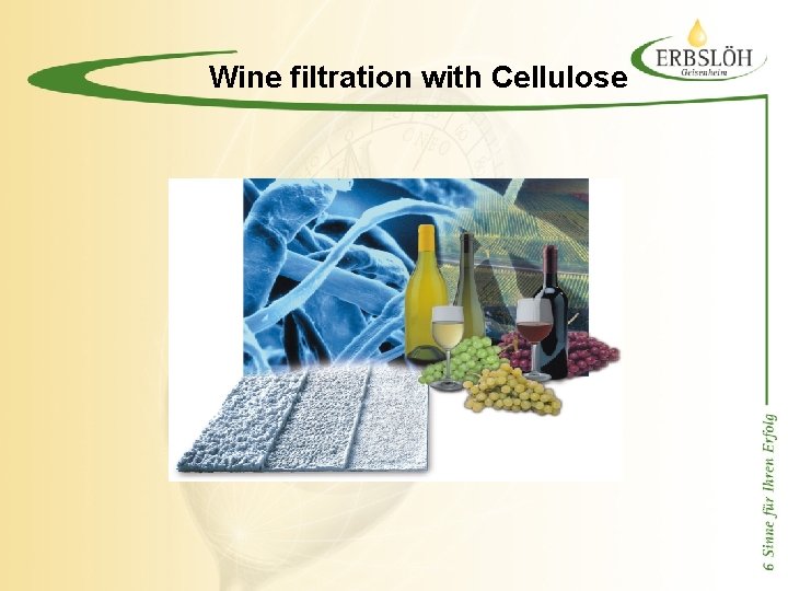 Wine filtration with Cellulose 