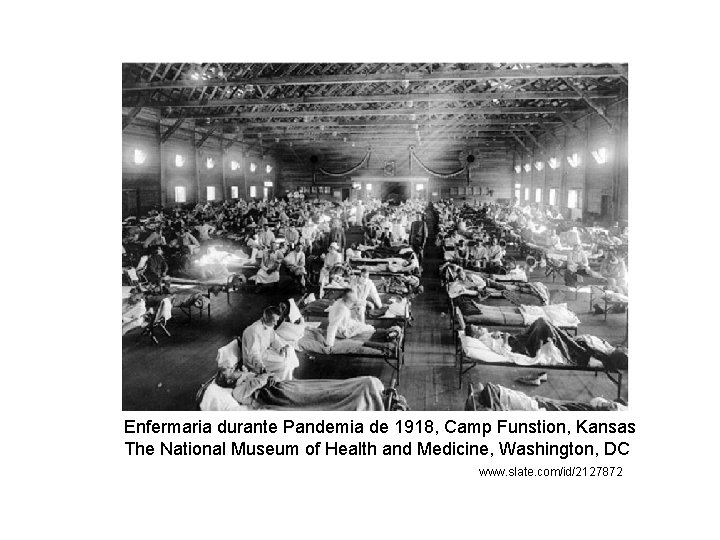 Enfermaria durante Pandemia de 1918, Camp Funstion, Kansas The National Museum of Health and