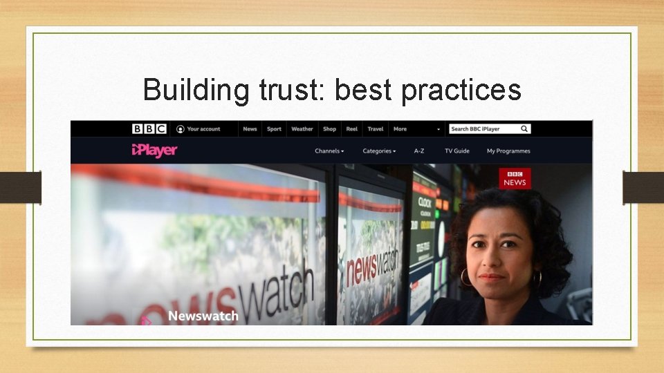 Building trust: best practices 