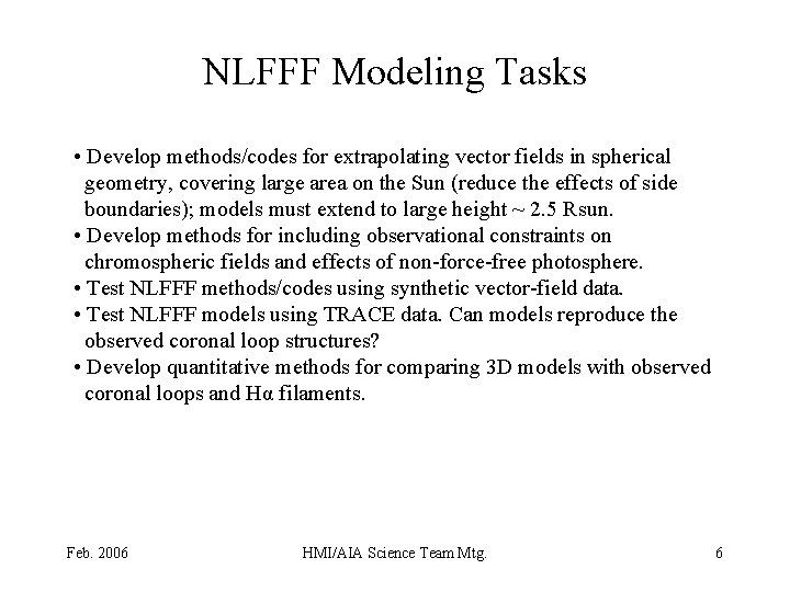 Determining the 3 D Magnetic Field Geometry A
