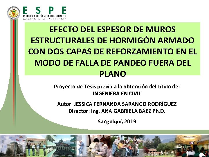 EFECTO DEL ESPESOR DE MUROS ESTRUCTURALES DE HORMIGÓN ARMADO CON DOS CAPAS DE REFORZAMIENTO