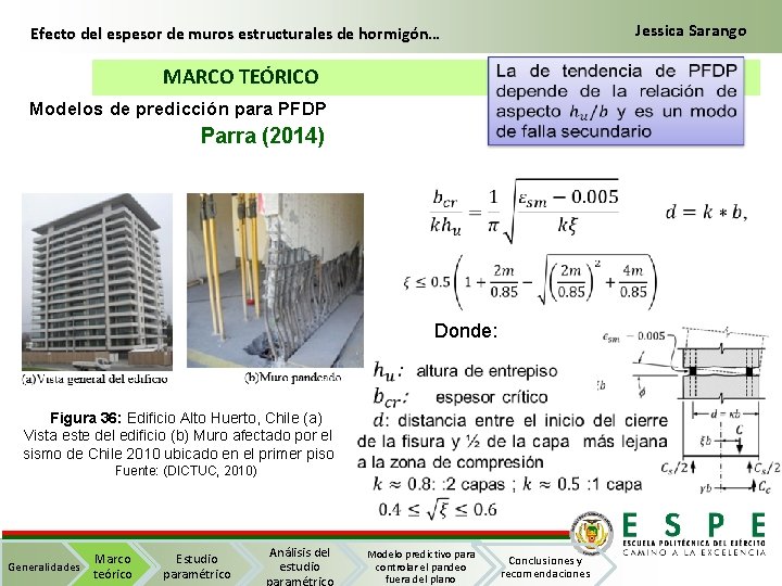 Jessica Sarango Efecto del espesor de muros estructurales de hormigón… MARCO TEÓRICO Modelos de