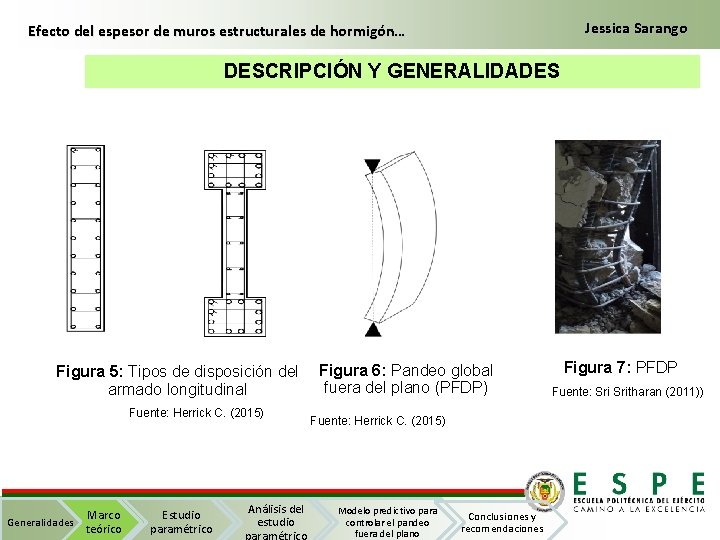Jessica Sarango Efecto del espesor de muros estructurales de hormigón… DESCRIPCIÓN Y GENERALIDADES Figura