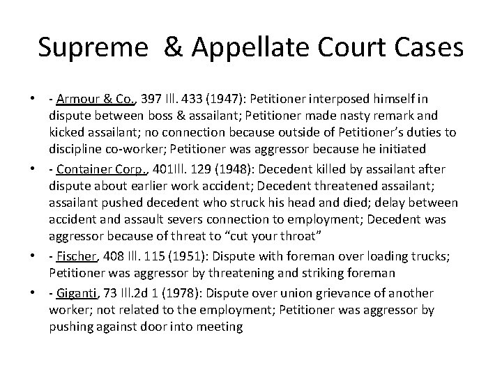Supreme & Appellate Court Cases • - Armour & Co. , 397 Ill. 433 Supreme & Appellate Court Cases • - Armour & Co. , 397 Ill. 433