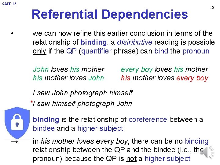 SAFE 12 Referential Dependencies • 18 we can now refine this earlier conclusion in SAFE 12 Referential Dependencies • 18 we can now refine this earlier conclusion in