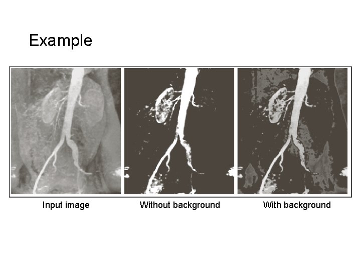 Example Input image Without background With background Example Input image Without background With background