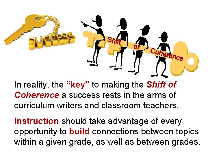 Shift of Cohe r ence In reality, the “key” to making the Shift of