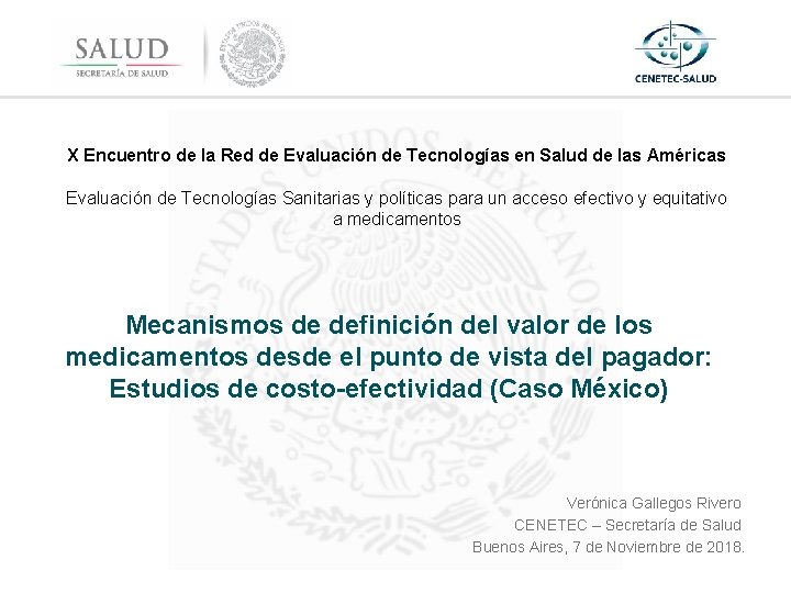 X Encuentro de la Red de Evaluación de Tecnologías en Salud de las Américas