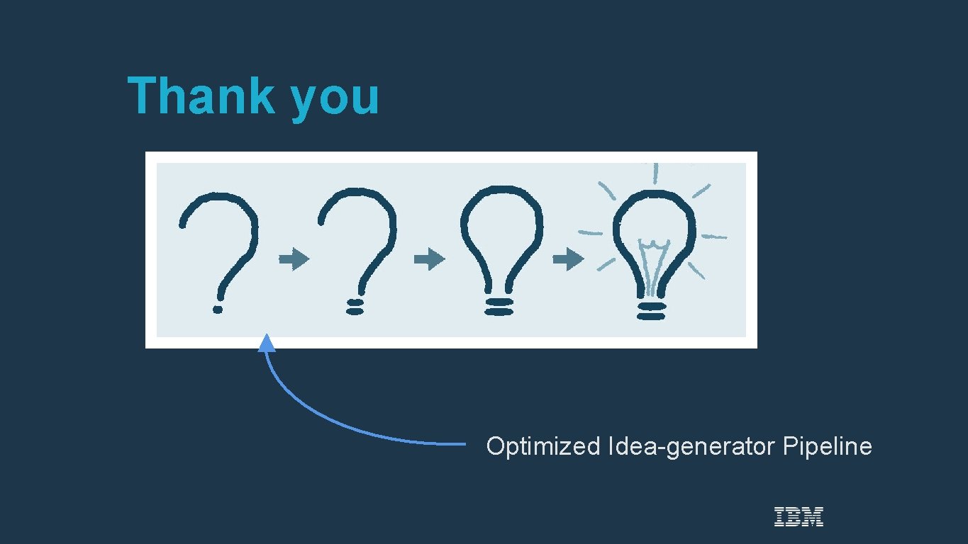 Thank you Optimized Idea-generator Pipeline 