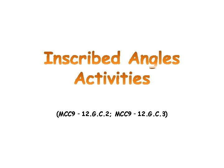 (MCC 9‐ 12. G. C. 2; MCC 9‐ 12. G. C. 3) 