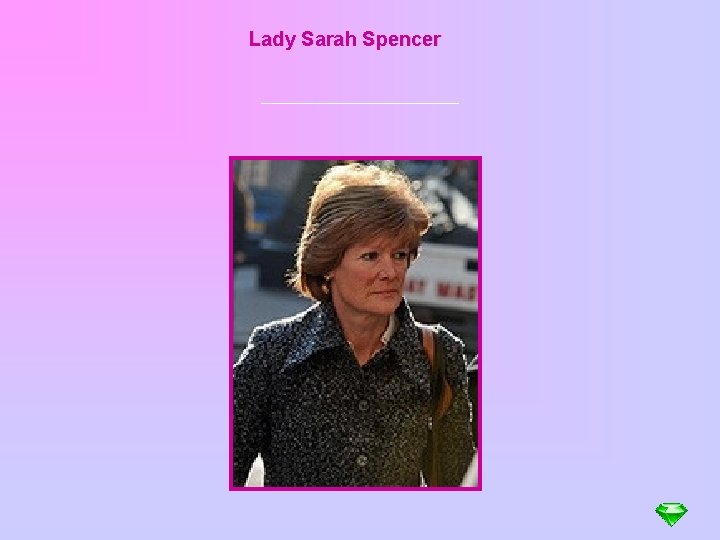 Lady Sarah Spencer 