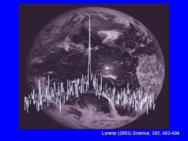 Lorenz (2003) Science, 302, 403 -404 