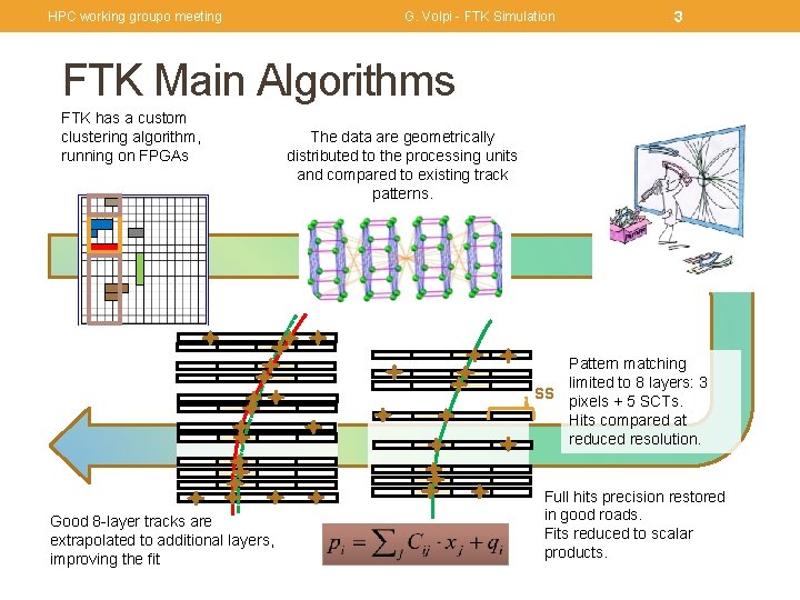 HPC working groupo meeting G. Volpi - FTK Simulation 3 FTK Main Algorithms FTK