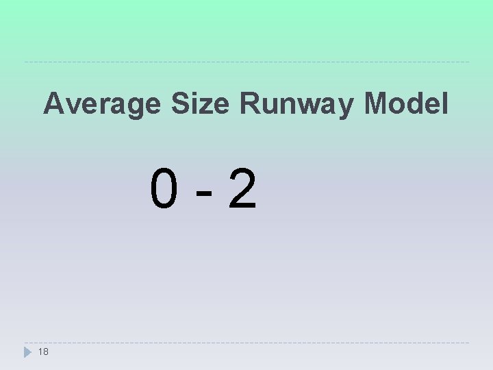 Average Size Runway Model 0 -2 18 