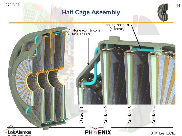 07/10/07 14 Half Cage Assembly Y Cooling hose (silicone) Al Honeycomb core, C face 07/10/07 14 Half Cage Assembly Y Cooling hose (silicone) Al Honeycomb core, C face
