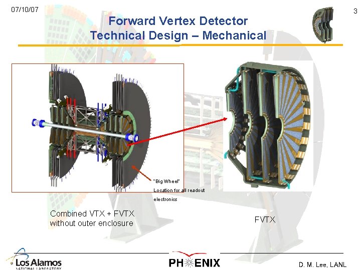 07/10/07 3 Forward Vertex Detector Technical Design – Mechanical “Big Wheel” Location for all 07/10/07 3 Forward Vertex Detector Technical Design – Mechanical “Big Wheel” Location for all