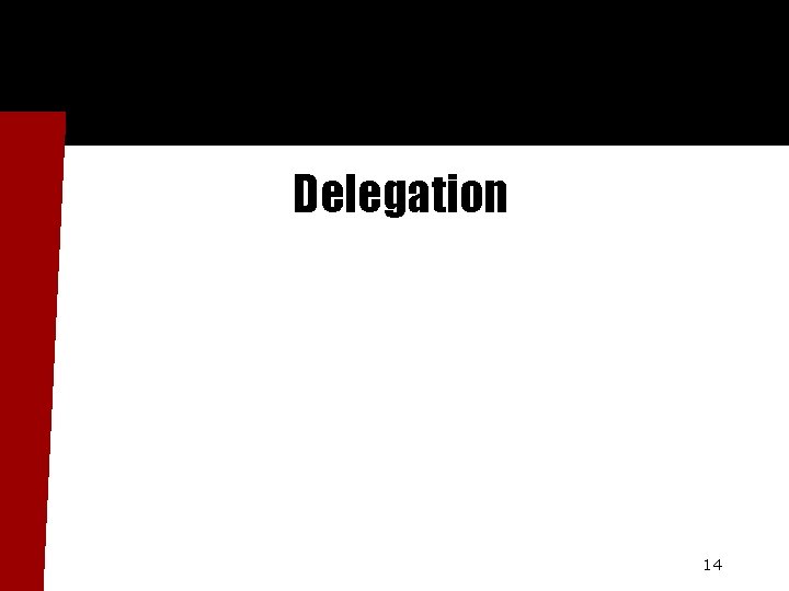 Delegation 14 