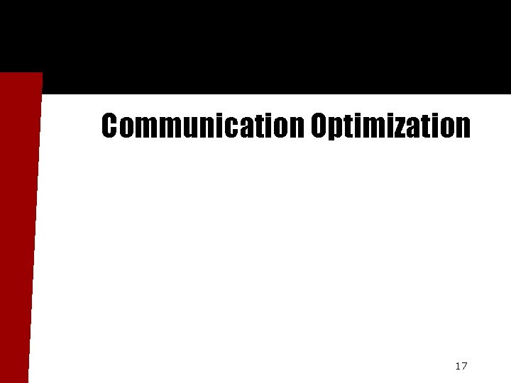 Communication Optimization 17 