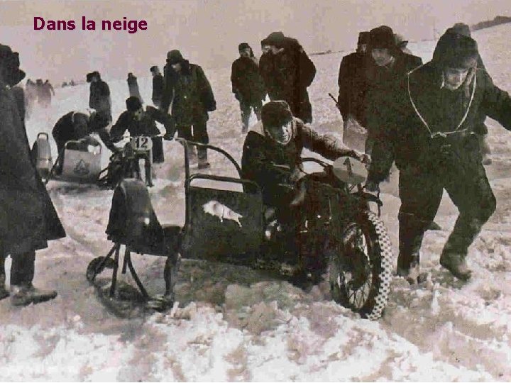 Dans la neige 